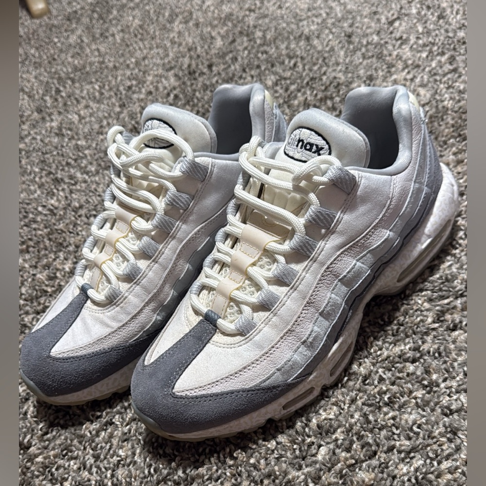 Nike Air Max White and Gray Sneakers